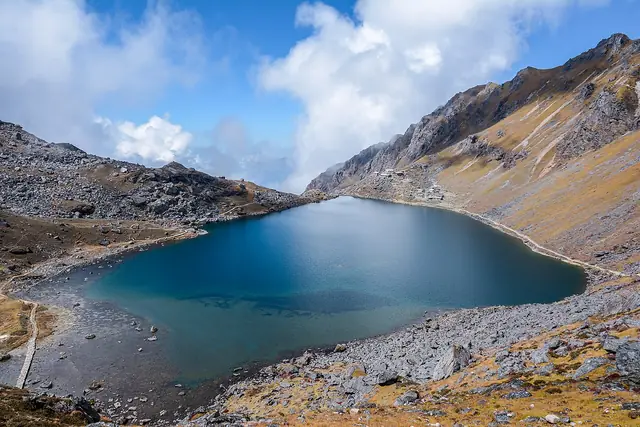 Gosaikunda, the high lake pilgrims walk to at Janai Purnima
